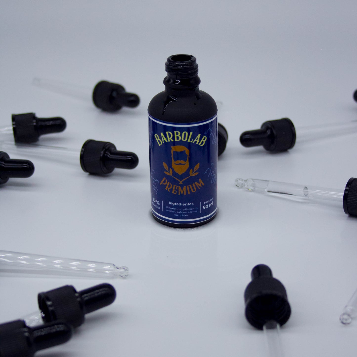 3x2 Minoxidil Estimulante Para Barba Y Cabello Con Cafeína--50m (4.5 meses de tratamiento)