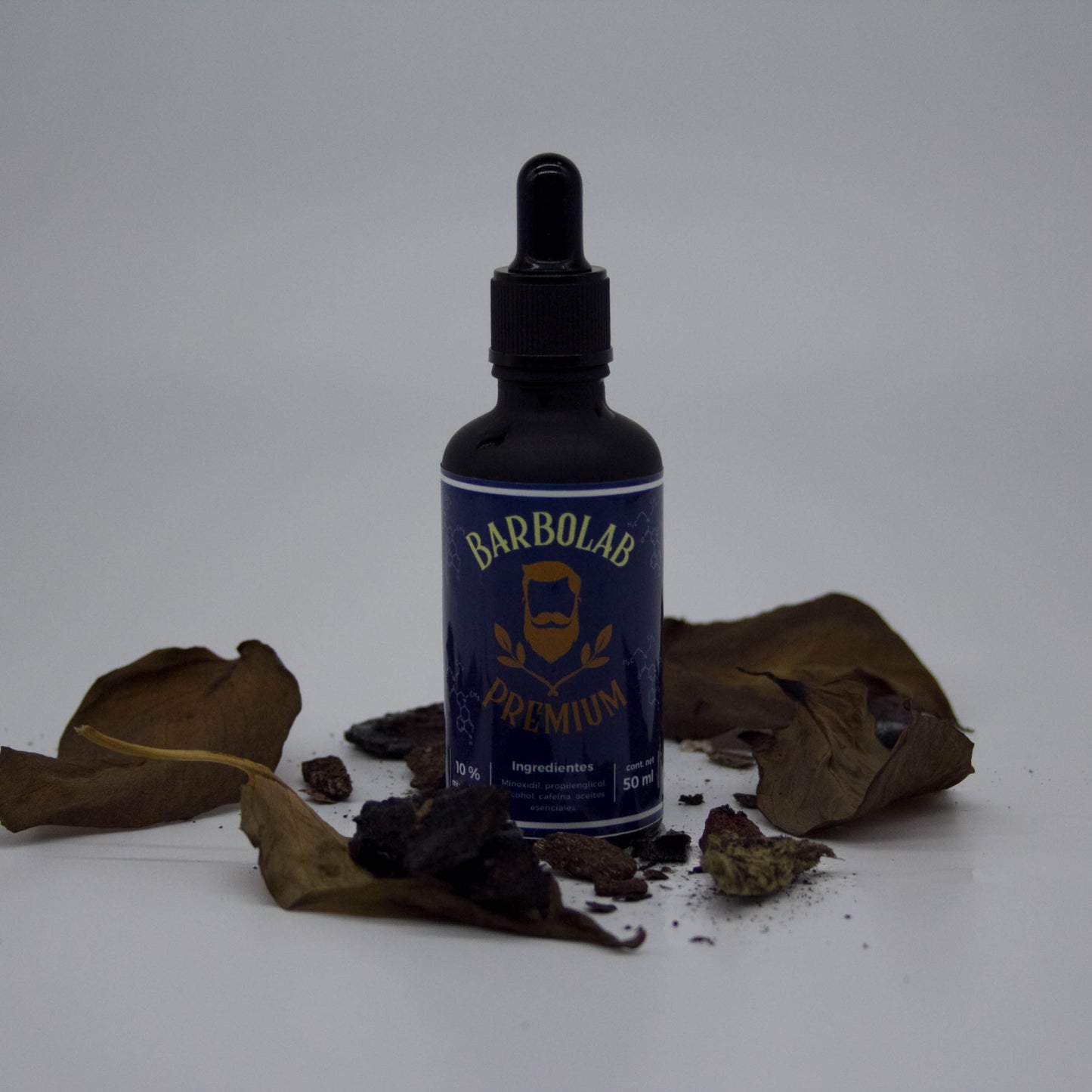 Minoxidil Estimulante Para Barba Con Cafeína & Derma Roller-50ml (1.5 meses de tratamiento)