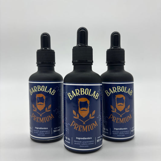 3x2 Minoxidil Estimulante Para Barba Y Cabello Con Cafeína--50m (4.5 meses de tratamiento)
